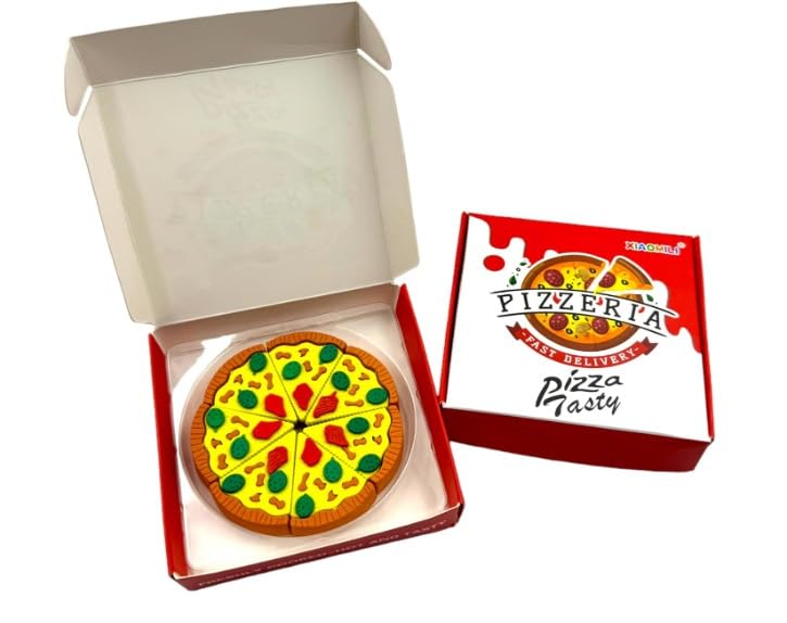 Pizza Shape Eraser for Kids - Image 2