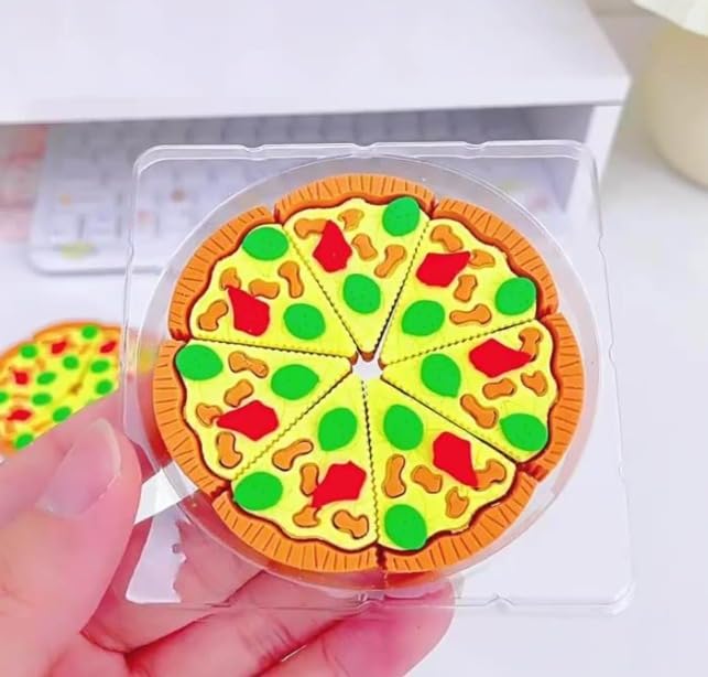Pizza Shape Eraser for Kids