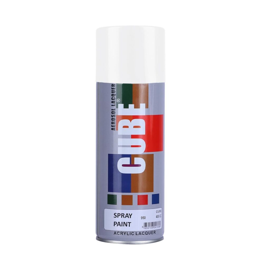 CUBE Gloss White Spray Paint 400 ml