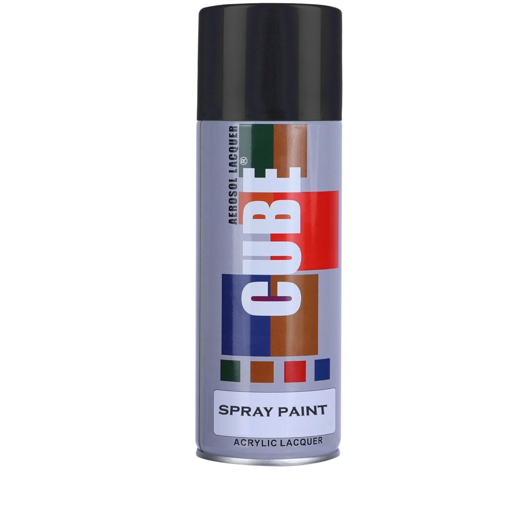 Gloss Black Spray Paint Cube