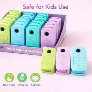 Car Key Shape Eraser