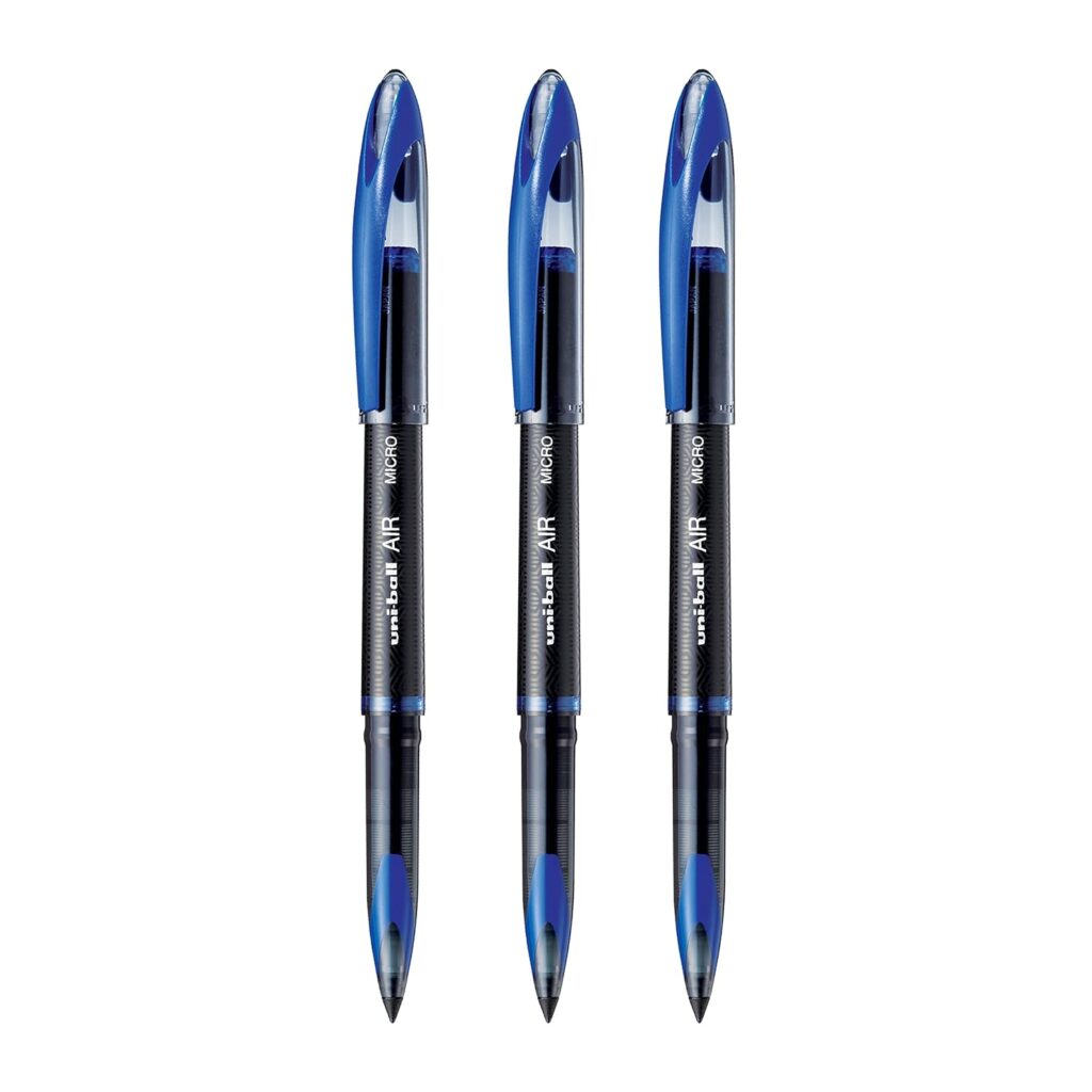 uni-ball Air UBA188M 0.5 mm Roller Ball Pens, Blue Ink,