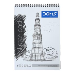 Doms Wiro Binding Notebook | Sketch Pad | Plain | 110GSM