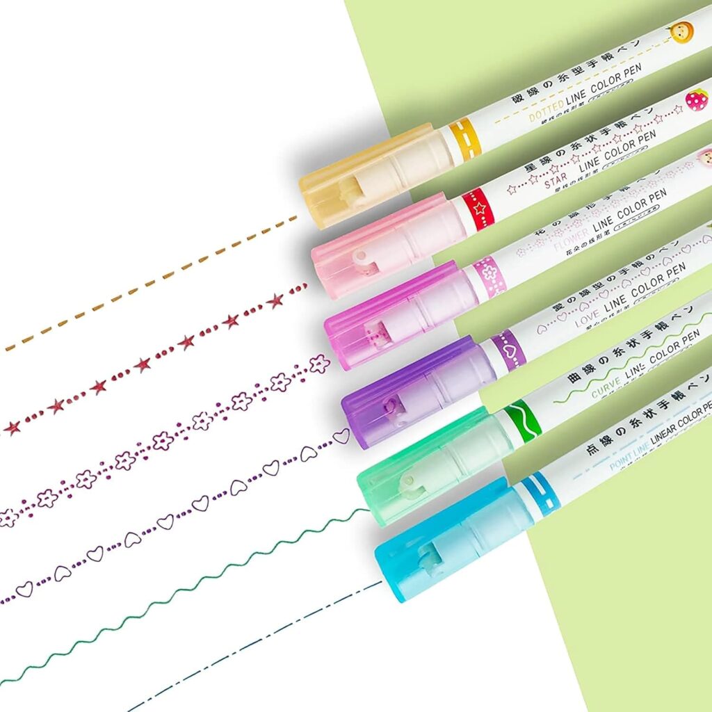 Linear Roller Curve Highlighter Pen