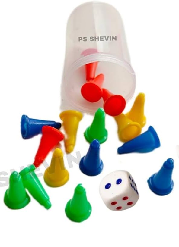 Ludo Tokens / Goti Dice Set