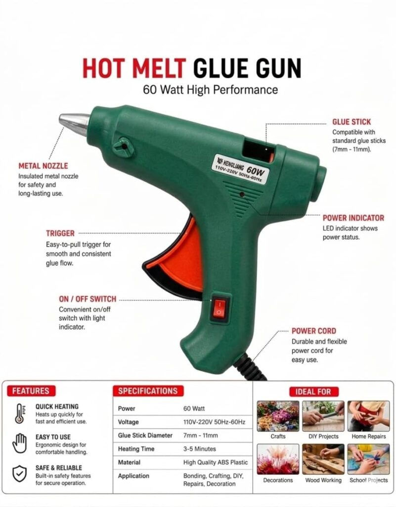 Hengliang 60W Hot Melt Glue Gun